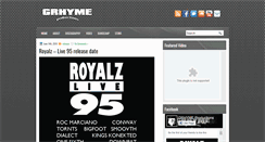 Desktop Screenshot of grhymeproductions.com