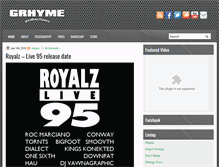 Tablet Screenshot of grhymeproductions.com
